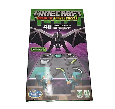 Minecraft Magnetic Puzzle Travel Puzzle Challenge Game Magnet Mojang Mine Craft • $14.95