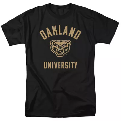 Oakland University Adult T-Shirt One Color Logo Black S-5XL • $22.99