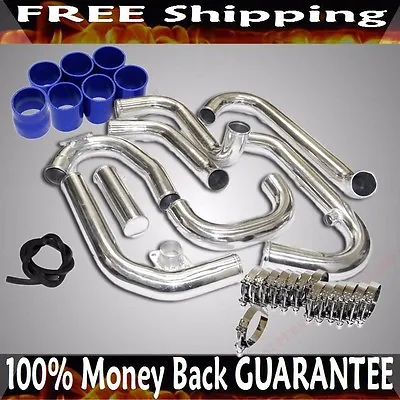 Intercooler Piping+Silicone+Clamp Fit 08-11 Subaru Impreza WRX/STI EJ25 GRB GH8  • $195