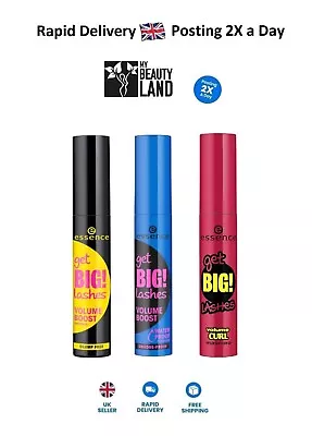 Essence Get BIG Lashes Volume Boost & Volume Curl Mascara *Sealed* Fast Shipping • £5.49