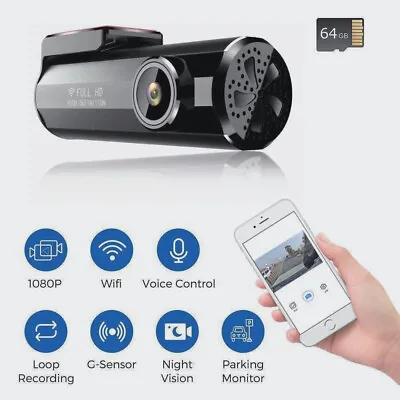 $46 • Buy UHD 4K Dual Dash Cam  WIFI GPS Front Rear Car Dash Camera IR Night Vision