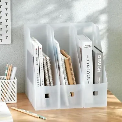 Desktop File Folder Book Magazine Holder Desk Document Paper Storage Organizer • £6.44