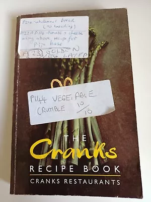 Vintage Cranks Recipe Book The Vegetarian Classics David Canter Paperback 1993 • £2.99