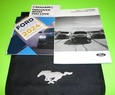 2024 FORD MUSTANG SUPPLEMENTAL OWNERS Guide MANUAL SET KIT 24 +case I4 V8 GT ECO • $62.99