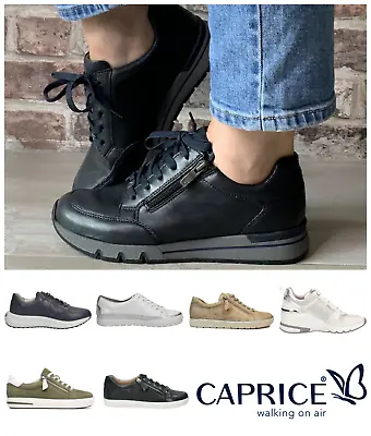 Caprice Trainers Sneakers Shoes Lace Zip Up Comfortable Casual Ladies Women • £37