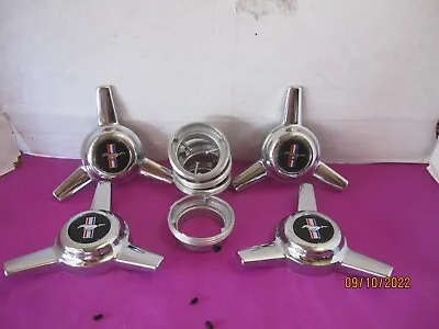 4 Caps  3 Bar Spinners  Knockoff  For Us Mags Rambler U110 U111 Wheels Pony Embl • $94.95