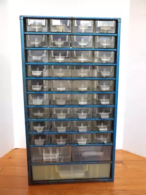 Vintage 39 Drawer Metal Storage Cabinet Organizer Crafts Small Parts Denmark • $65