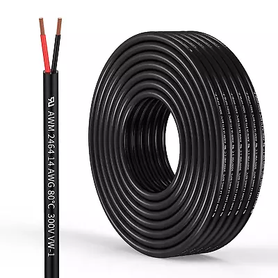 14 Gauge 2 Conductor Electrical Wire 14AWG Electrical Wire Stranded PVC Cord Oxy • $38.72