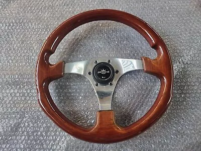 PERSONAL Wood Steering Wheel Deep Corn Volvo Bmw Mx5 Ae86 180SX Ke70 Ke10 Ke30 • $199