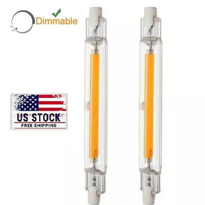 R7s Cob LED Glass Tube J118 Bulb Dimmable For Home Lighting Replace Halogen Lamp • $20