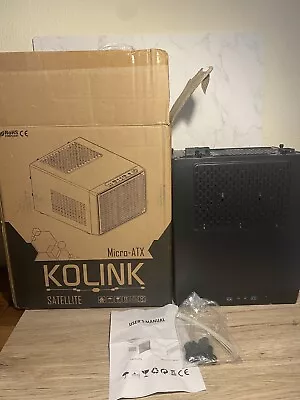 Kolink Satellite Micro-ATX Cube PC Case - Black • £36.99