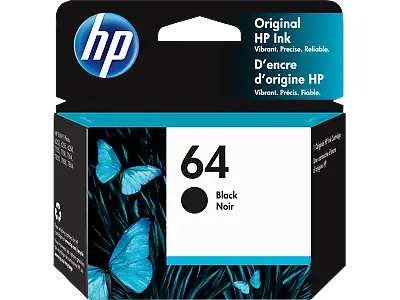 HP 64 Black Original Ink Cartridge ~200 Pages N9J90AN#140 • $20.99