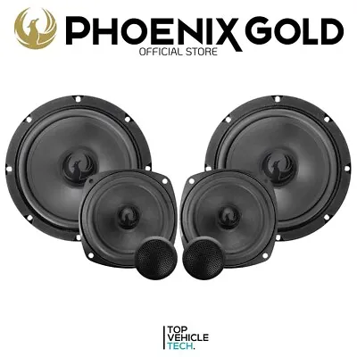 200w 6.5  3 Way Component Speakers Phoenix Gold Zx653cs Premium Car Audio • £289.99