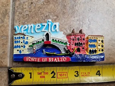 Venice Italy Venezia Ponte Di Rialto 3D Resin Fridge Magnet • $5.99