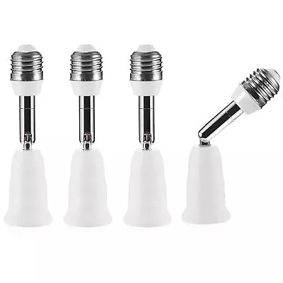 4Pcs E26/E27 Light Socket Extender Extension Screw Base Light Converter Socket • $12.98