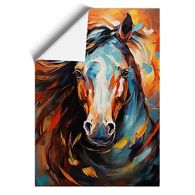 Horse Expressionism No.2 Wall Art Print Framed Canvas Picture Poster Decor • £16.95