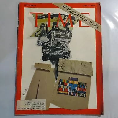 Time Magazine April 11 1969 The Military Under Attack Tt1 • $13.99