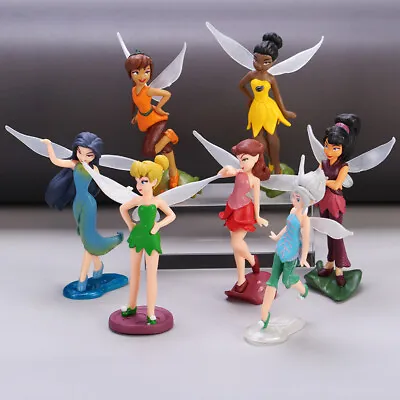 7Pcs Tinker Bell And The Pirate Fairy PVC Action Figure Model Toy Cake Topper • $26.99