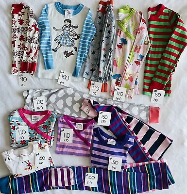 Hanna Andersson 12 Piece Pajama Mismatch Lot Sizes 90-150 WILL SEPARATE! • $67