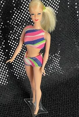 WORKS! Mod Talking Stacey Doll Vintage Barbie Mattel 1967 Platinum Blonde • $175