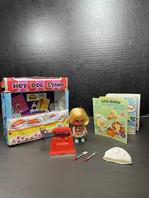 Vintage Mattel Liddle Kiddles Sizzly Friddle 3513 Complete W/ Hot Dog Carry Case • $110