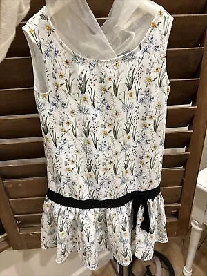 Monnalisa Girls Floral Dress Made In Italy  Size 8 • $30