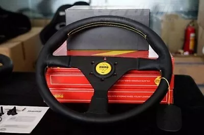 MOMO MonteCarlo 350mm 14' Genuine Leather Thickened Spoke Sport Steering Wheel • $102