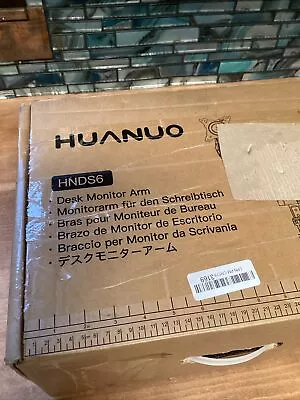 HUANUO  Dual Two Monitor Stand Full Motion Desk Mount 13-27  Monitors 14lbs/arm • $39.95
