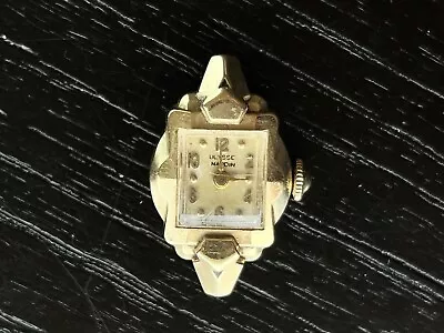 Vintage ULYSSE NARDIN 14k Yellow Gold 17j Ladies Watch- 8 G. • $425