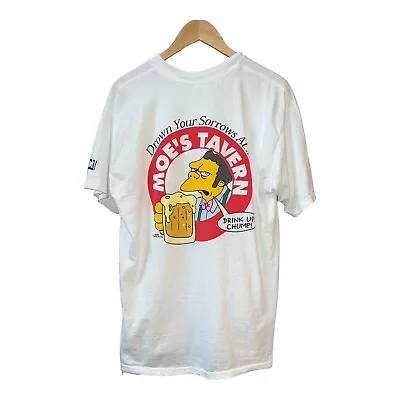 Vintage Moe’s Tavern Shirt 1990s The Simpsons Original Cartoon TV 90s Large • $99
