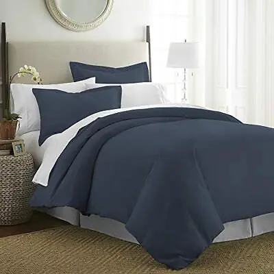  Duvet Cover Queen () - Experience Hotel-Like Comfort With Queen/Full Navy • $54.53