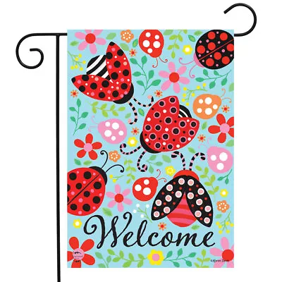 Patterned Ladybugs Garden Flag 18  X 12.5  Briarwood Lane • $9.86