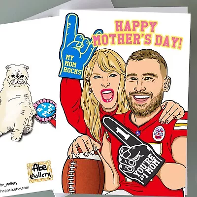 Taylor Swift Travis Kelce Mother's Day Card - You're #1 Mom • $5.95