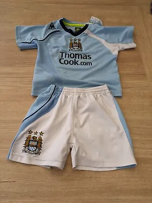 2008/2009 Infants Manchester City Home Football Shirt & Shorts Le Coq Sportif  • £15.99