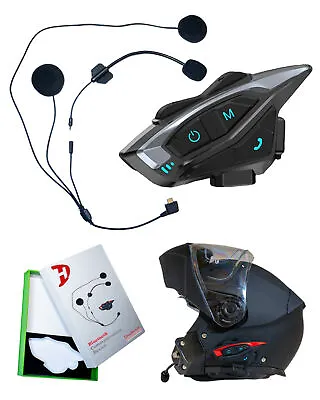 Headset Intercom 8 Rider Bluetooth Device Motorcycle Helmets By Daytona Helmet • $199