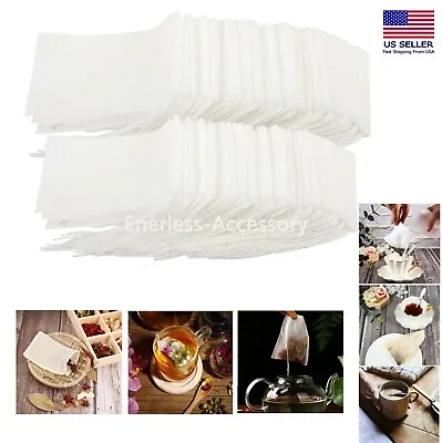 $5.99 • Buy USA Empty Teabags String Heat Seal Filter Loose Spice Herb Powder Bags Wholesale