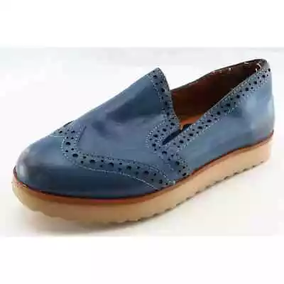 Venettini Toddler Sz 26Medium Blue Loafers Leather Girls • $14.30