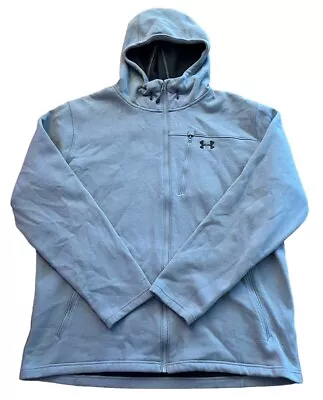 Under Armour Men’s Gray Seeker Full Zip Hoodie Sweatshirt Size XXL • $29.69