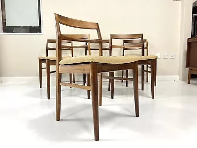 Henning Kjaernulf Set Of 6 Mid Century Danish Rosewood Dining Chairs • £1545