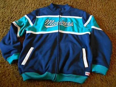 Stiches Seattle Mariners Baseball Team Fleece Jacket Coat Size M Medium • $10