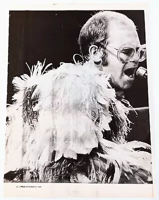 Elton John Live~orig Retro 1978 Poster~vintage Full Page Magazine Pinup Clipping • $15.99