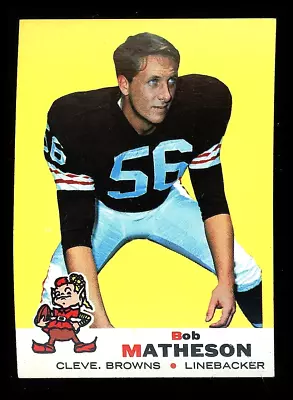 1969 Topps  Bob Matheson  Cleveland Browns #27 Nm-mt Or Better! Must Read! • $2.25