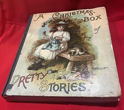 Antique Victorian Book A Christmas Box Of Pretty Stories 1897 McLoughlin Bros. • $29.99
