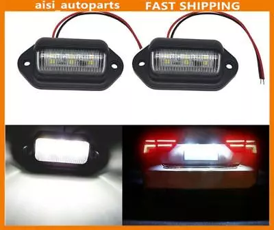 2PCS 6LED License Plate Lights Bulb Lamp Plastic Accessories For Car Truck SUV • $8.54