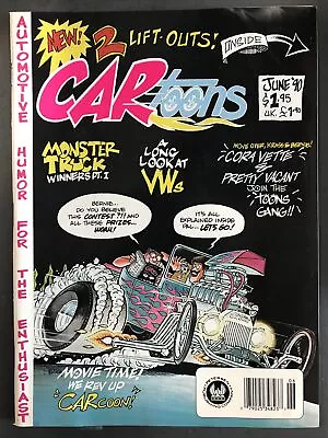 Cartoons Magazine-june 1990-monster Truck Winner Pt 1-krass And Bernie • $15.99