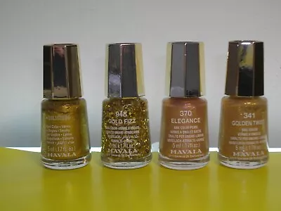 Mavala   THE  GOLDEN  Collection Nail Polish - Set Of 4 5ml • £7