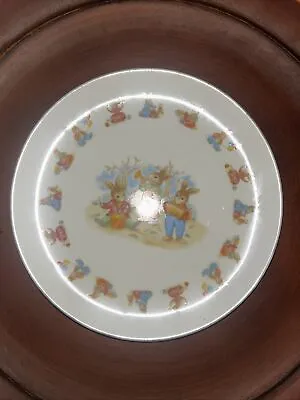 Vintage Mount Clemens Pottery Child's Li'l Bunny Plate Easter 7 1/2” • $5