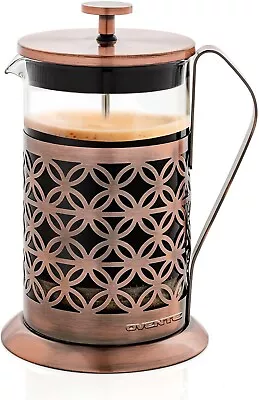 OVENTE French Press  Coffee & Tea Maker 27 Ounce Stainless Steel Copper FSF27C • $26.74