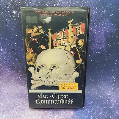 VHS: Cut-Throat Kommandos (She Devils Of The SS) VEC Big Box HORROR Rental Case • $23.67