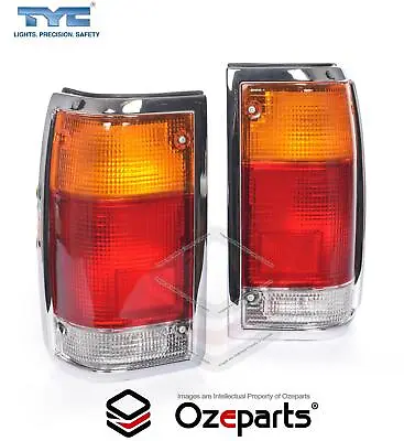 Set Pair LH+RH Tail Light Chrome For Ford Courier PC PD Mazda B Ser Bravo UF Ute • $66